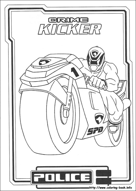 Power Rangers coloring picture